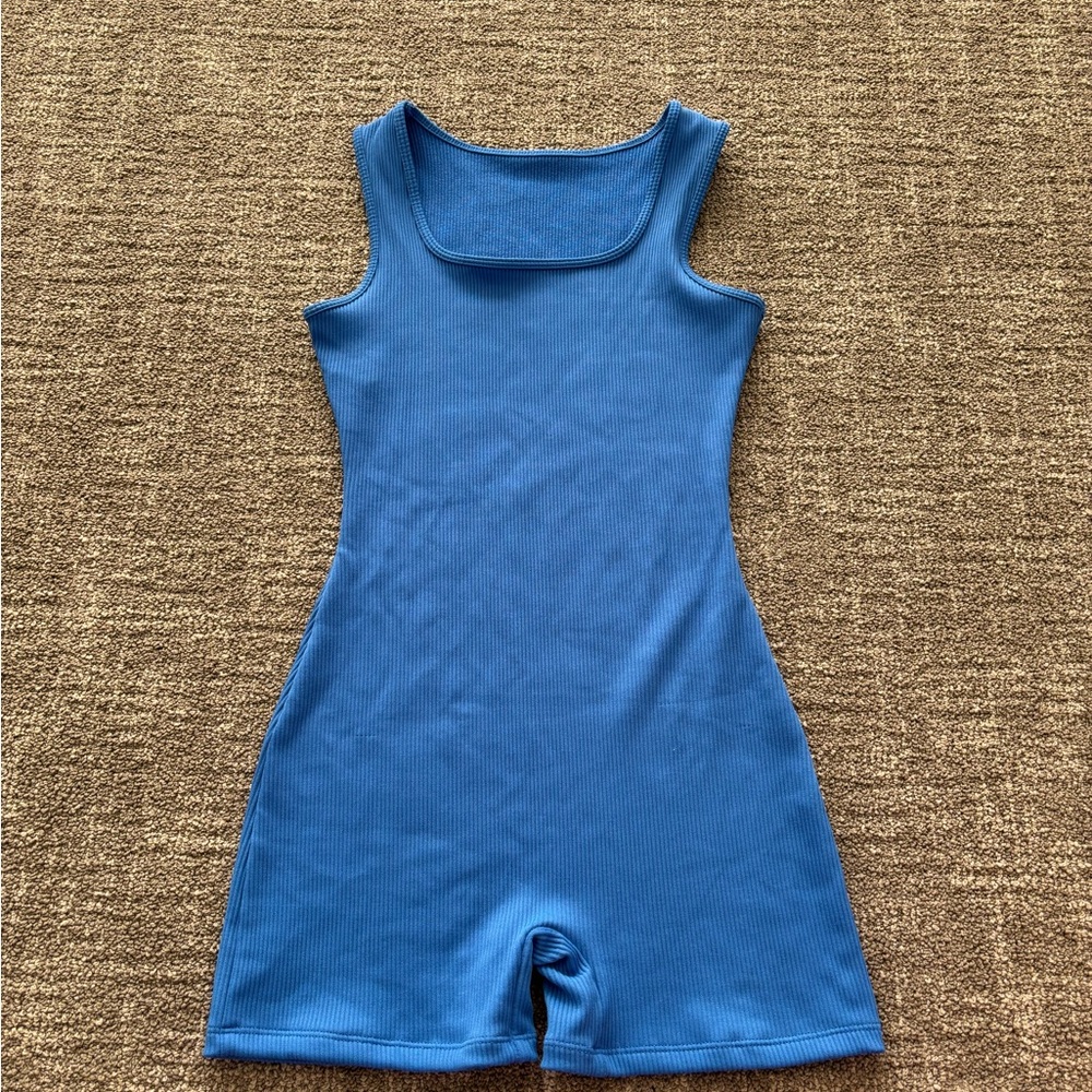 Blue Bodysuit Romper